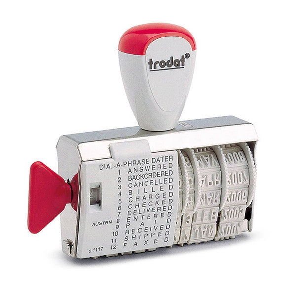 trodat classic dater 1117/l dial-a-phrase