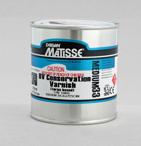 Derivan Matisse MM33 UV Conservation Varnish Tb#size_250ml