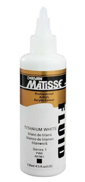 Derivan Matisse Fluid Paints 135ml#Colour_titanium white (S1)