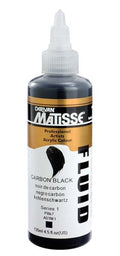Derivan Matisse Fluid Paints 135ml#Colour_carbon black (S1)