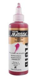 Derivan Matisse Fluid Paints 135ml#Colour_brilliant alizarin (S3)