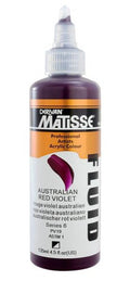 Derivan Matisse Fluid Paints 135ml#Colour_australian red violet (S6)