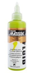 Derivan Matisse Fluid Paints 135ml#Colour_australian yellow green (S3)