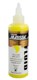 Derivan Matisse Fluid Paints 135ml#Colour_yellow mid azo (S2)