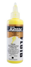 Derivan Matisse Fluid Paints 135ml#Colour_cadmium yellow light (S4)