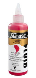 Derivan Matisse Fluid Paints 135ml#Colour_naphthol scarlet (S3)