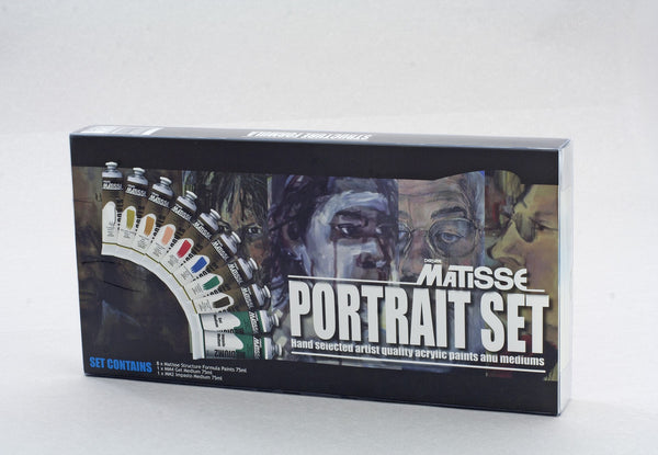 Derivan Matisse Structure Paint Portrait Colours Set Of 10x75ml