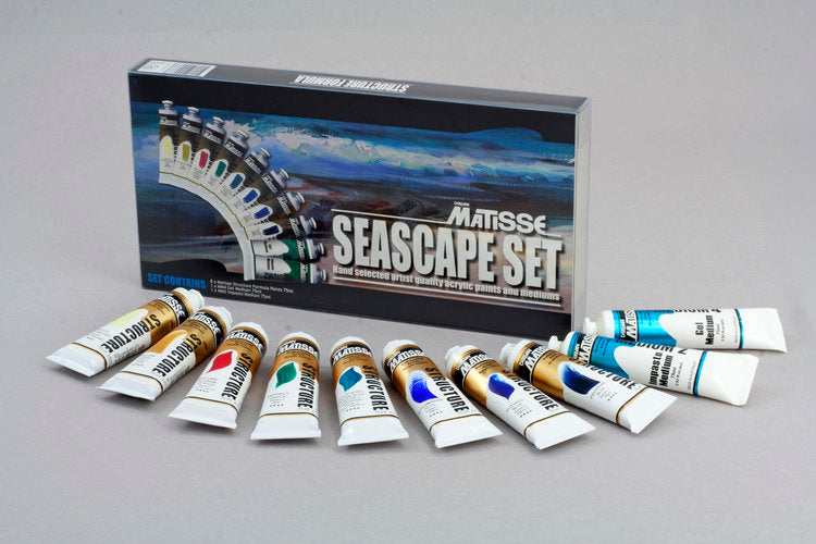 Derivan Matisse Structure Paints Seascape Colours Set Of 10x75ml
