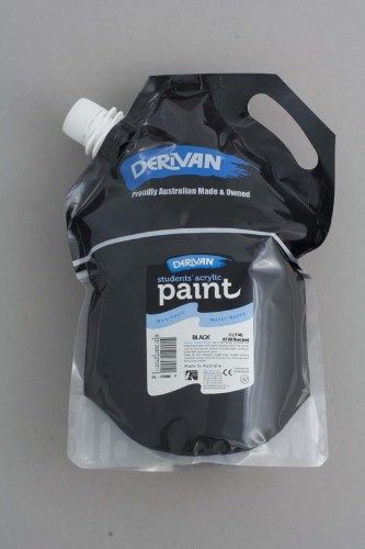 Derivan Acrylic Paint Student 2 Litre#colour_eco black
