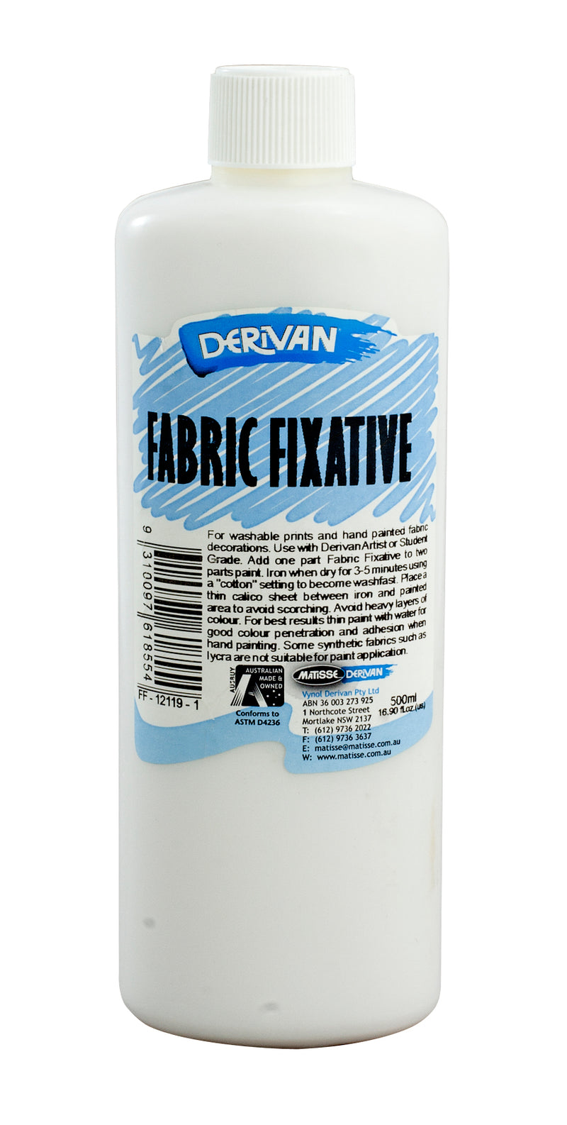 Derivan 500ml Fabric Fixative