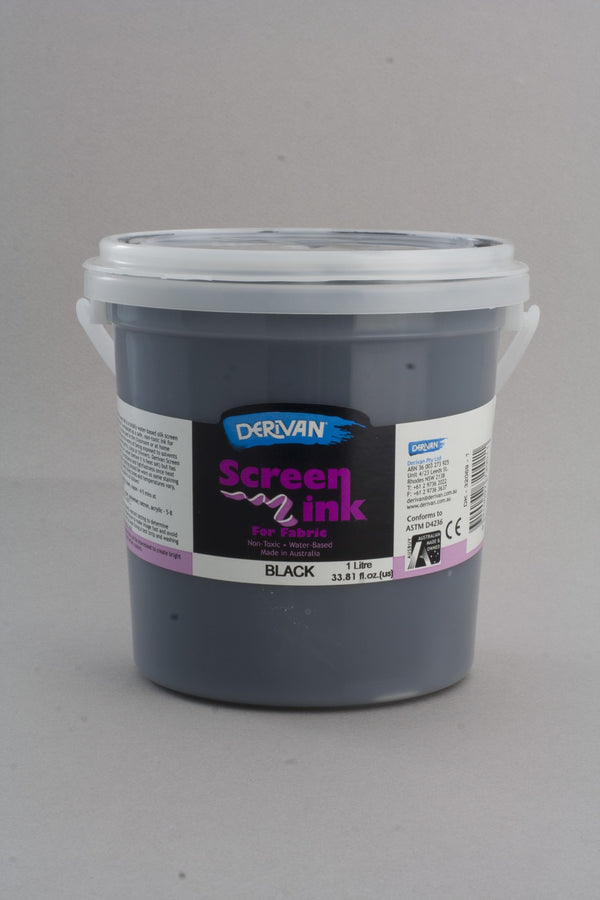 Derivan Screen Ink 1 litre#Colour_black