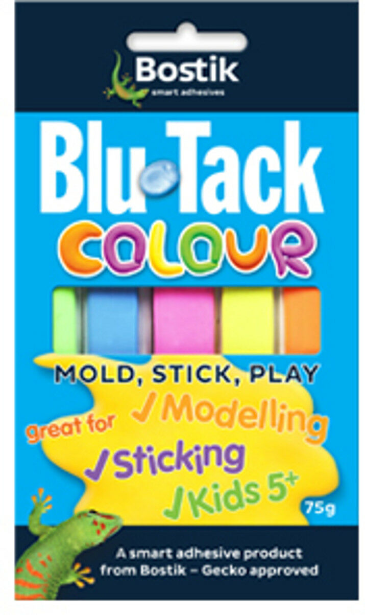 bostik blu tack colour 75g