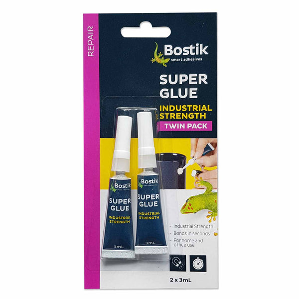 bostik super glue 3ml x 2