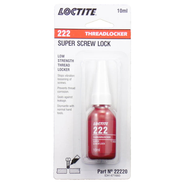 Loctite 222 Screw Lock Low Strength Threadlocker 10ml