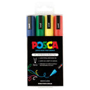 Uni Posca Marker 1.8-2.5mm 4 Pack Green Yellow Red Blue
