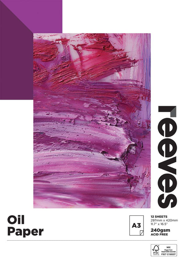 Reeves Oil Paper Pad 240gsm#size_A3