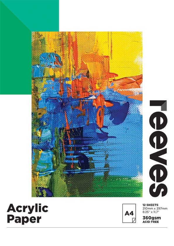 Reeves Acrylic Paper Pad 360gsm