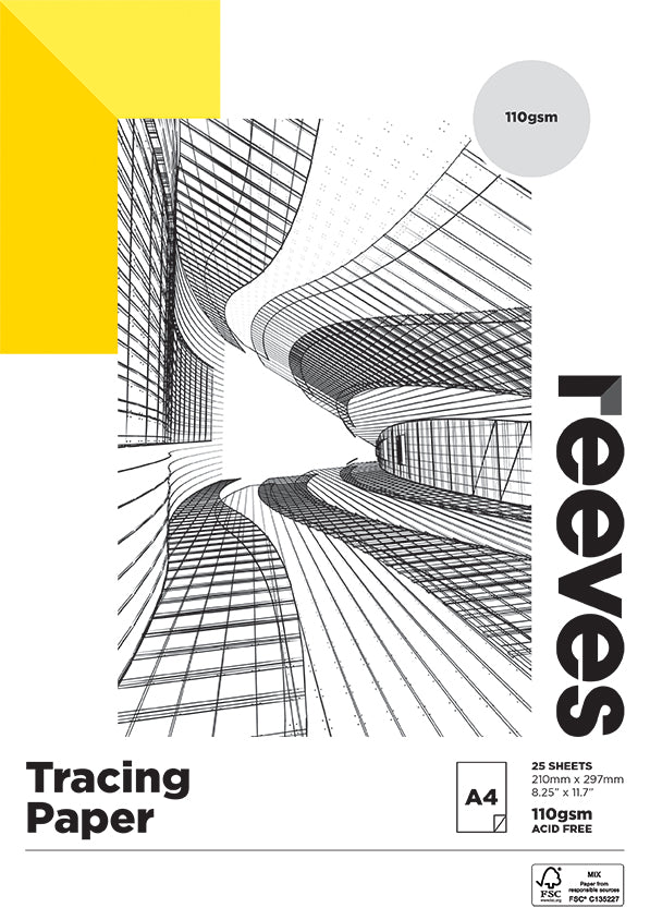 Reeves Tracing Paper Pad 110gsm#size_A4