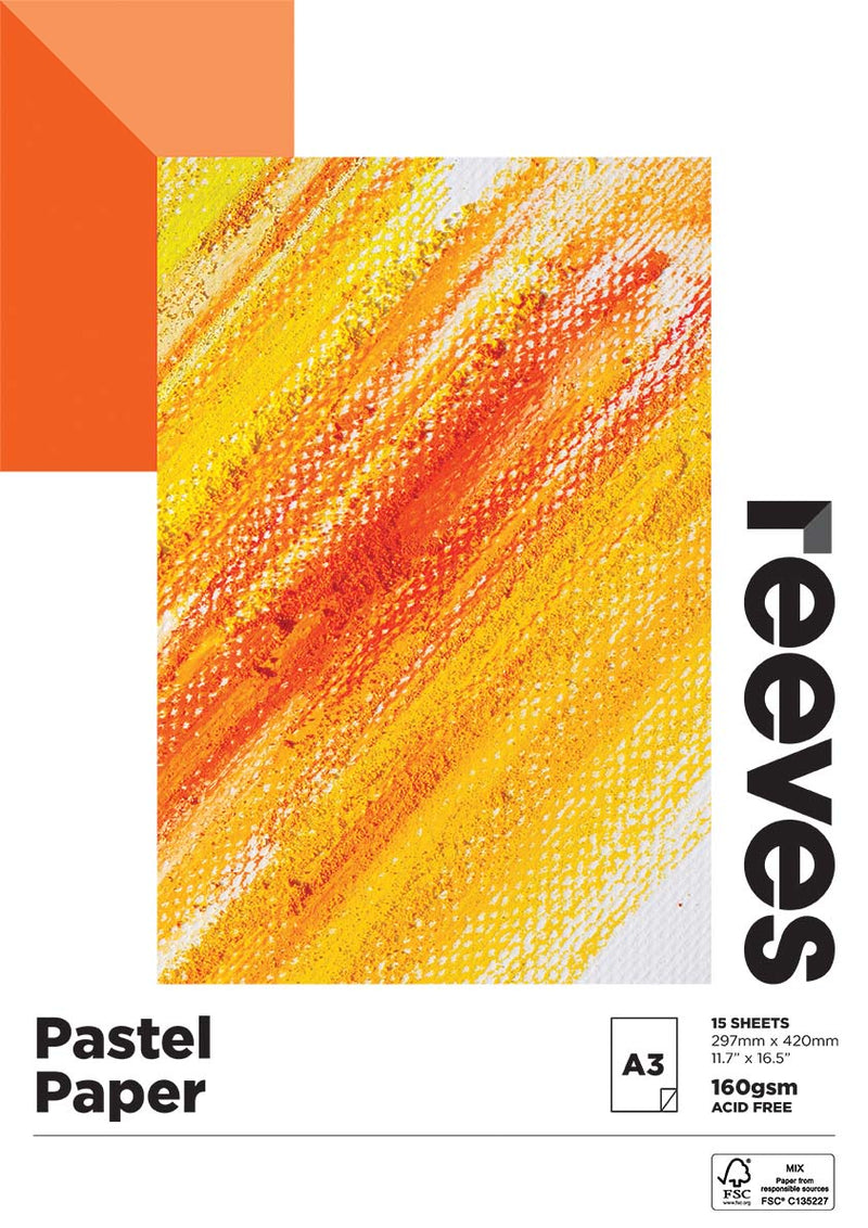 Reeves Pastel Paper Pad 160gsm A3