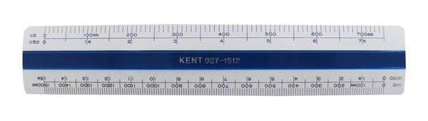 kent 15cm pocket scale ruler - 1:5,50,10,100,20,200,500,1000