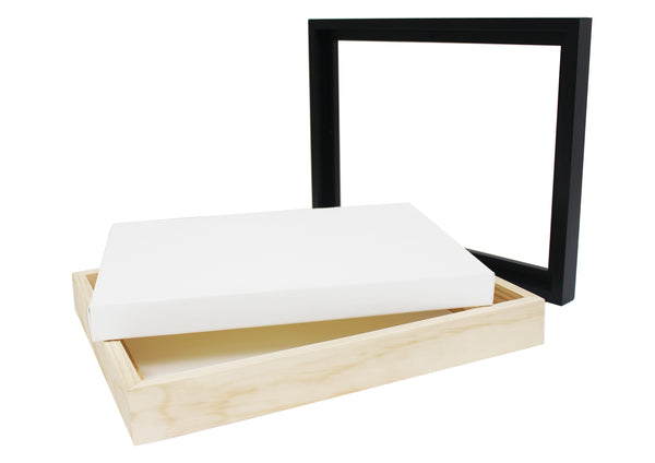Jasart Floater Frame Thin Edge 12x12inch Natural - Pack Of 5