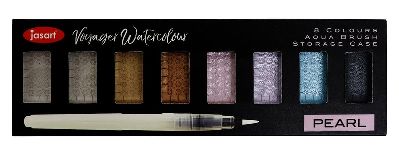 Jasart Voyager Watercolour Metallic Pearl Set of 8