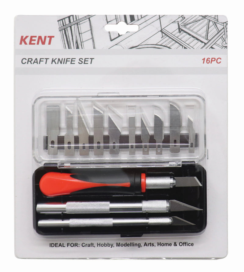 kent craft knife set 16 piece