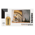 Reeves Pre Mixed Acrylic Pour Paint Set Of 4#colour_METALLIC