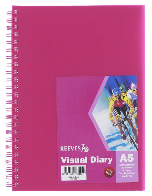 Reeves Visual Diary A5#colour_PINK