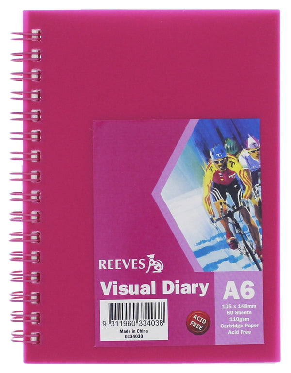Reeves Visual Diary A6#colour_PINK