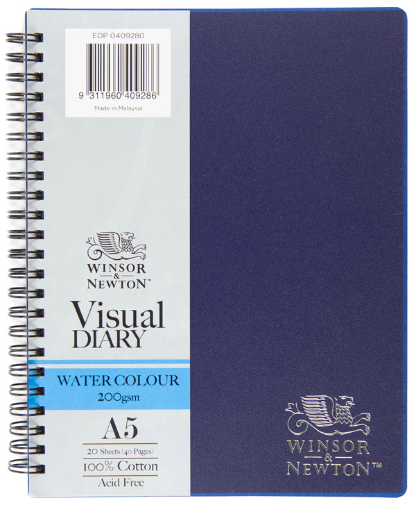 Winsor & Newton Visual Diary Dbl Wire Watercolour 200gsm A5 20 Sheet