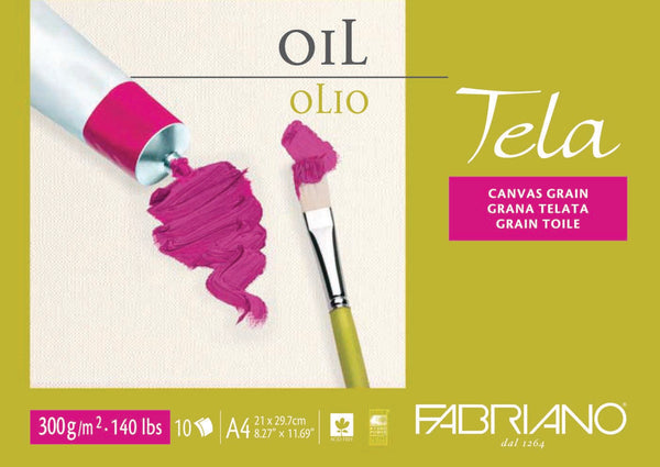 Fabriano Tela Oil Pad 300gsm 10 Sheet#size_A4