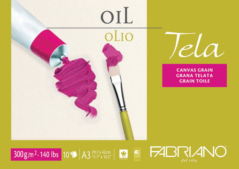 Fabriano Tela Oil Pad 300gsm 10 Sheet