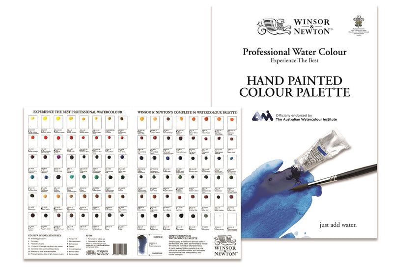 Winsor & Newton Professional Water Colour Hand Painted Colour Palette