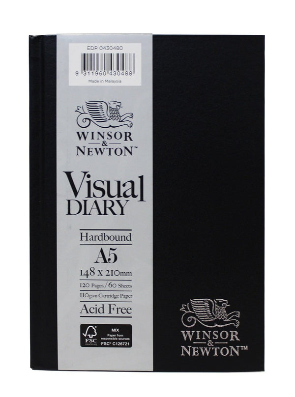 Winsor & Newton Visual Diary Hardbound 110gsm 60 Sheet#A5