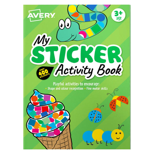 avery sticker activity book 210x297mm 6 sheets#colour_GREEN