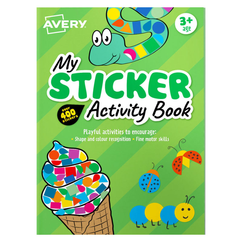 avery sticker activity book 210x297mm 6 sheets