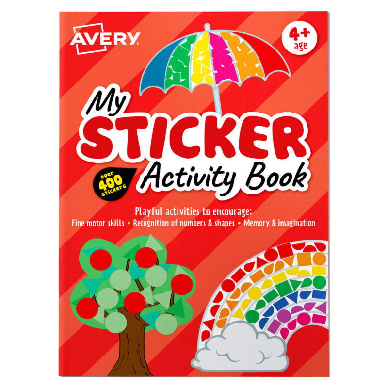 avery sticker activity book 210x297mm 6 sheets