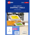 avery shipping laser labels 1 up 25 sheets 199.6x289.1mm#colour_FLUORO PINK