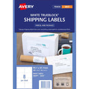 avery shipping inkjet labels j8165-50 inkjet 50 sheets