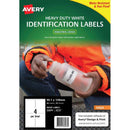 avery heavy duty id inkjet label j4774 white up 10 sheets 99.1x139mm