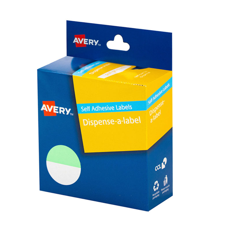 avery label dispenser round 24mm 300 pack