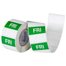 avery labels friday square day 40x40mm green white 500 roll