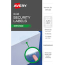 avery tamper proof label 39132 clear dot 30mm 12up 10 sheets