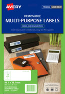 avery multi-purpose laser/inkjet label l7163 rev-25 99.1x38.1 25 sheets