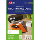 avery multi-purpose laser/inkjet label l7162 rev-25 99.1x33.9mm 25 sheets