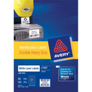 avery heavy duty id laser label l7060 white 21 up 25 sheets 63.5x38.1mm