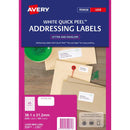 avery label l7651-100 white 38.1x21.2mm 100 sheets