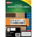 avery triplebond identifcation laser label l6140 white 40up 10 sheets 45.7x25.4mm