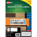 avery triplebond identifcation laser label l6141 white 24up 10 sheets 63.5x33.9mm